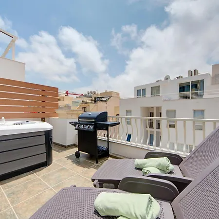 アパート St Julian's Skyline Penthouse With Jacuzzi Saint Julian's